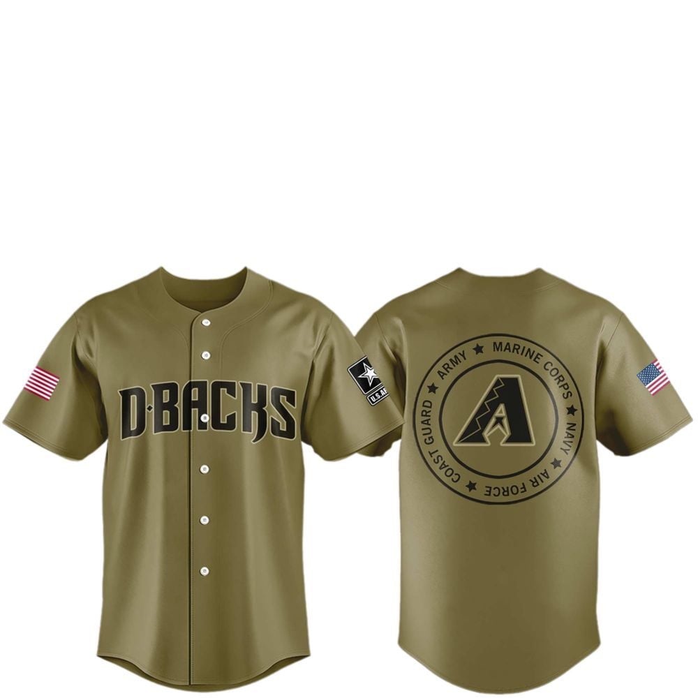 2025 Diamondbacks Military Appreciation Night Jersey - Grishko.com