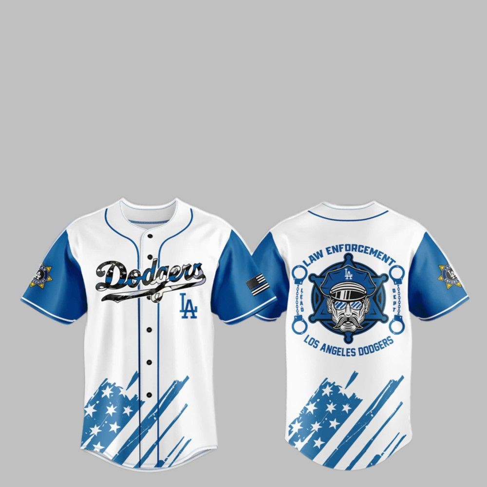 2025 Dodgers Law Enforcement Appreciation Day Jersey - Grishko.com