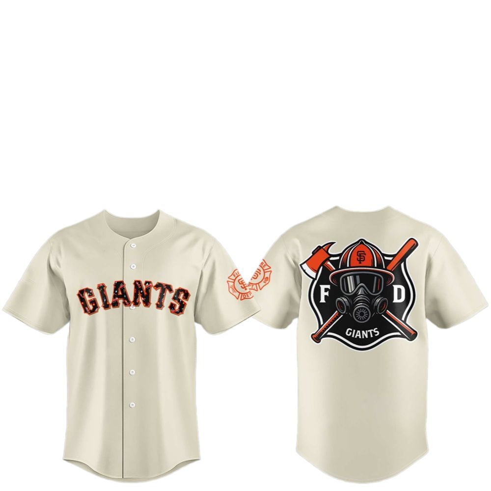 2025 Giants x Firefighter Appreciation Night Jersey - Grishko.com