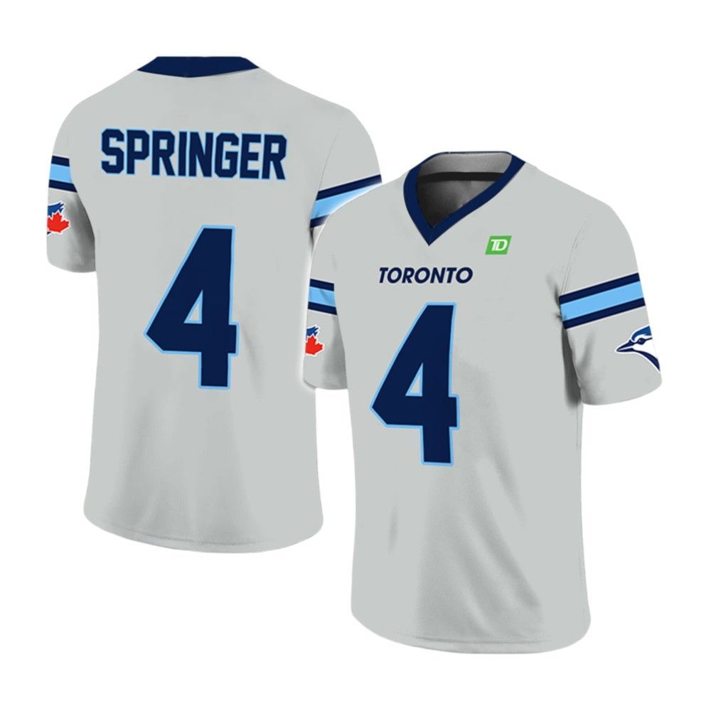 2025 Jays George Springer Football Jersey Giveaway - Grishko.com