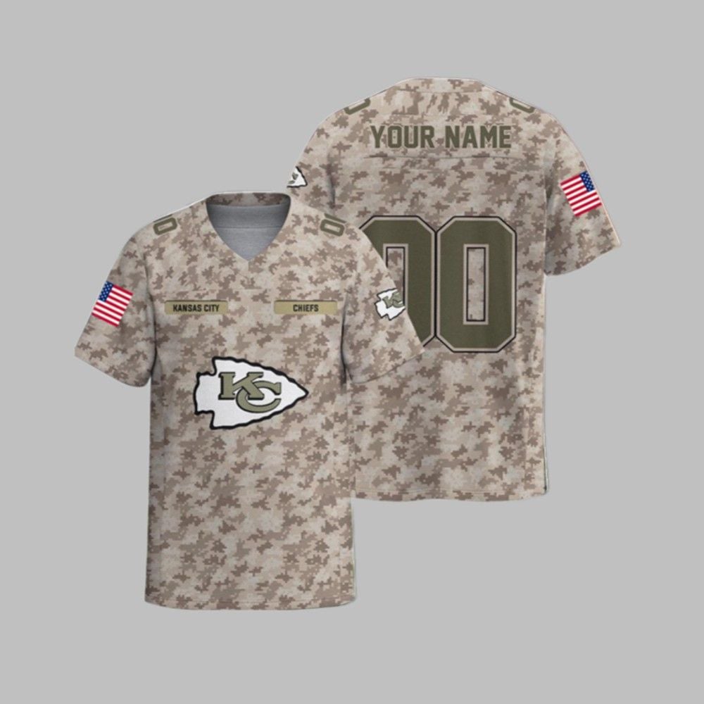 2025 KC Chiefs Veterans Day Jersey - Grishko.com