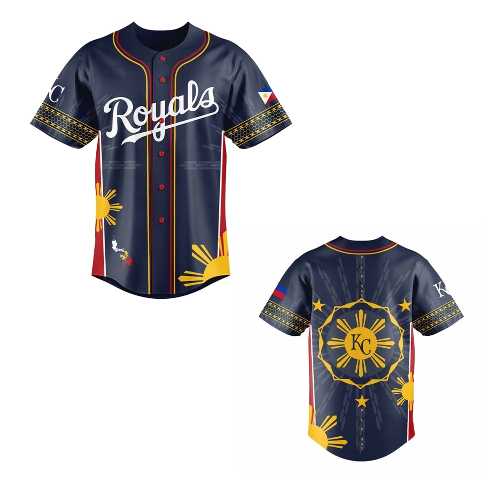 2025 KC Royals Filipino Heritage Night Jersey - Grishko.com