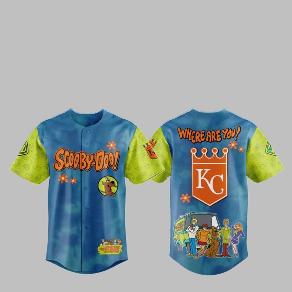 2025 KC Royals Scooby-Doo Baseball Jersey - Grishko.com