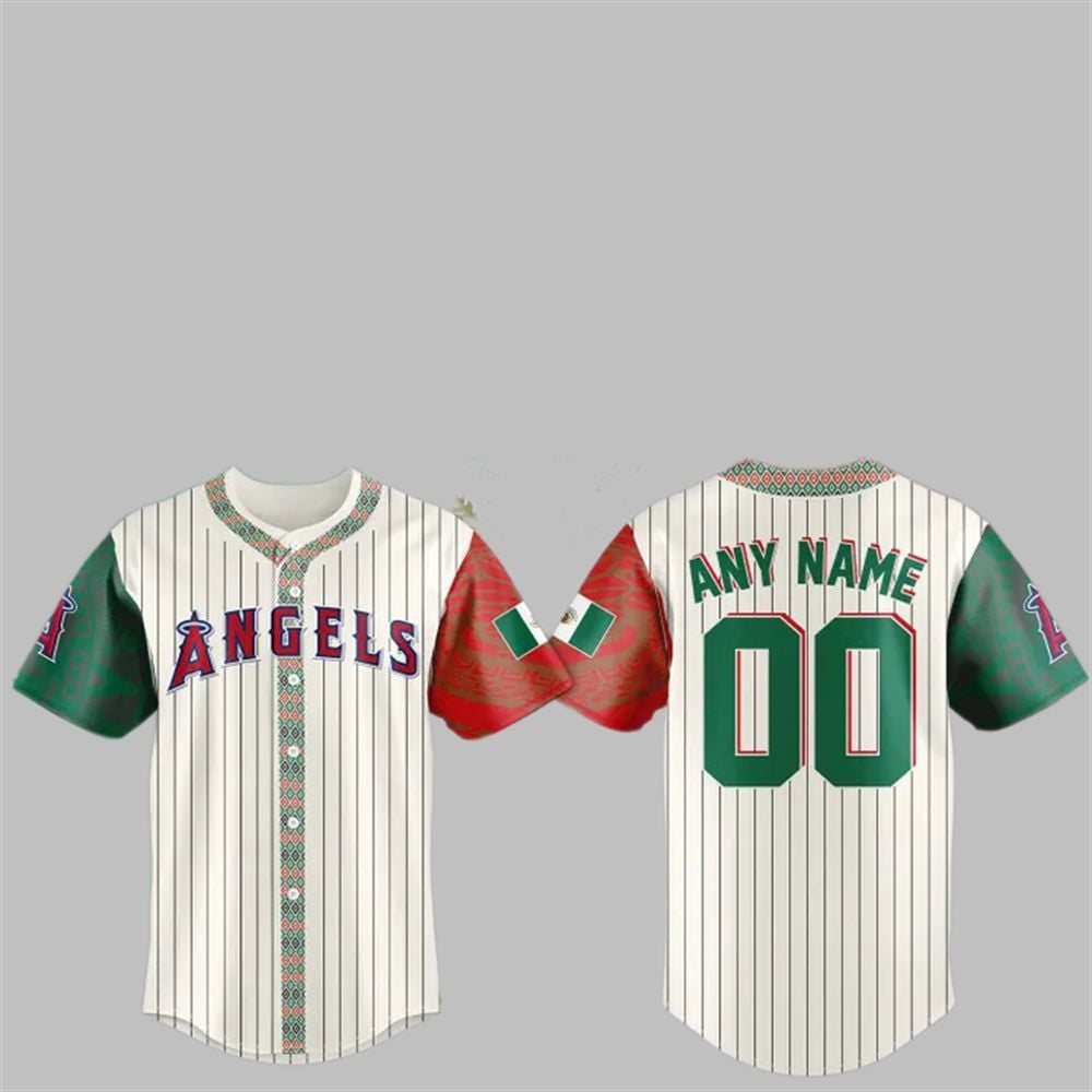 2025 LA Angels Mexican Heritage Night Jersey - Grishko.com