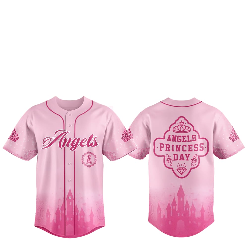 2025 LA Angels Princess Day Baseball Jersey - Grishko.com