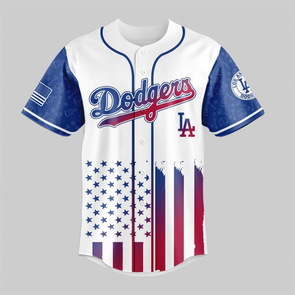 2025 LA Dodgers Happy Labor Day Jersey - Grishko.com