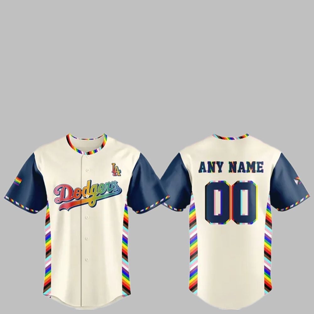 2025 LA Dodgers Happy Pride Jersey - Grishko.com