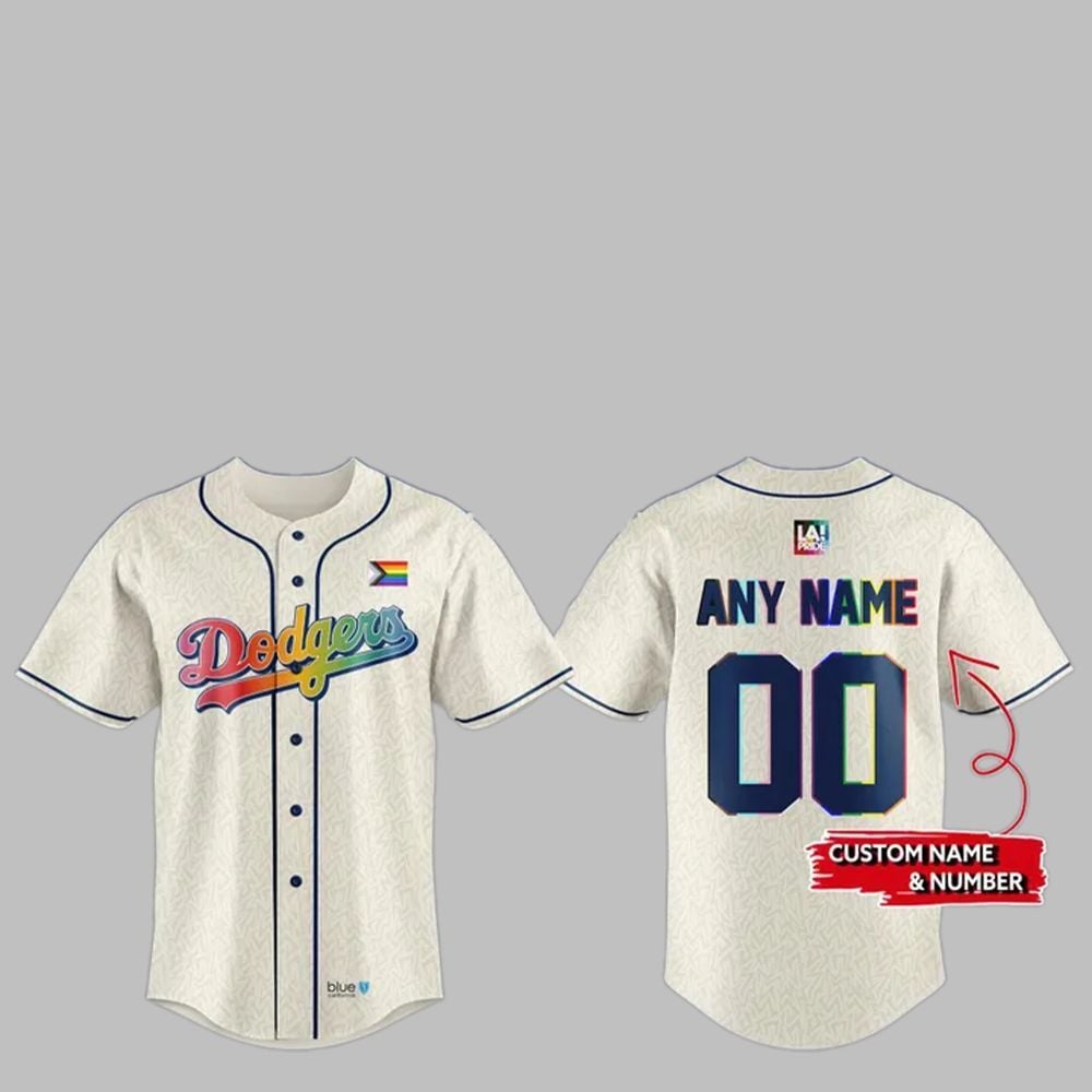 2025 LA Dodgers LGBTQ Pride Night Jersey - Grishko.com
