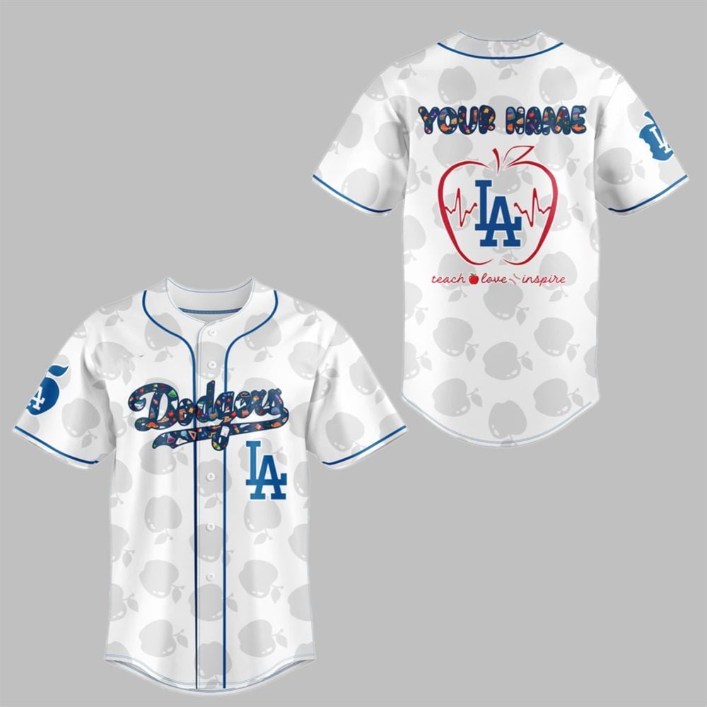2025 LA Dodgers TEACHER NIGHT Baseball Jersey Combo - Grishko.com