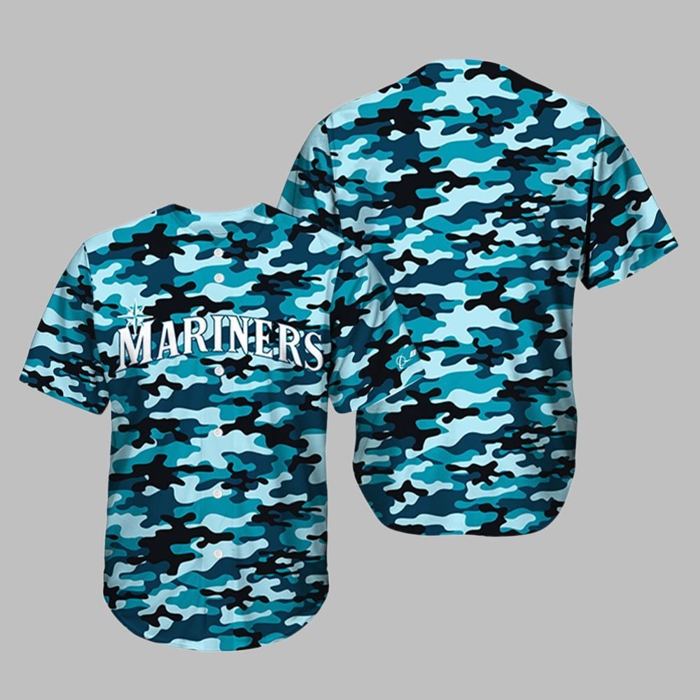2025 Mariners Armed Forces Night Camo Jersey Giveaway - Grishko.com