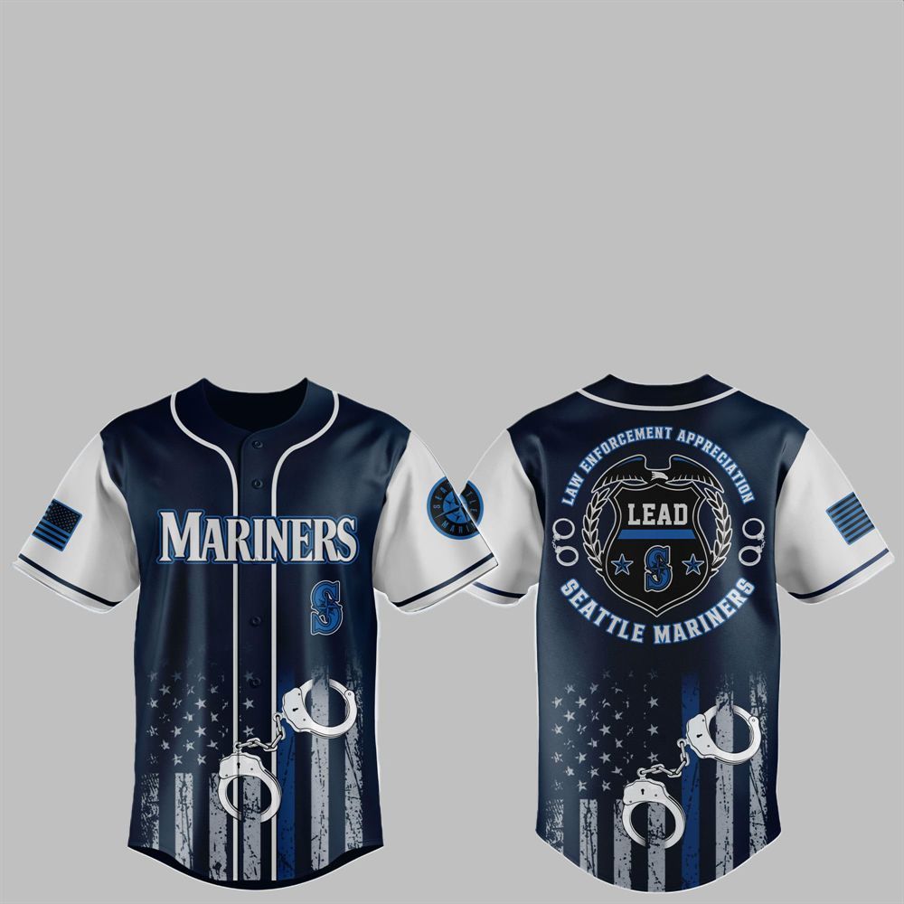 2025 Mariners x Law Enforcement Appreciation Day Jersey - Grishko.com