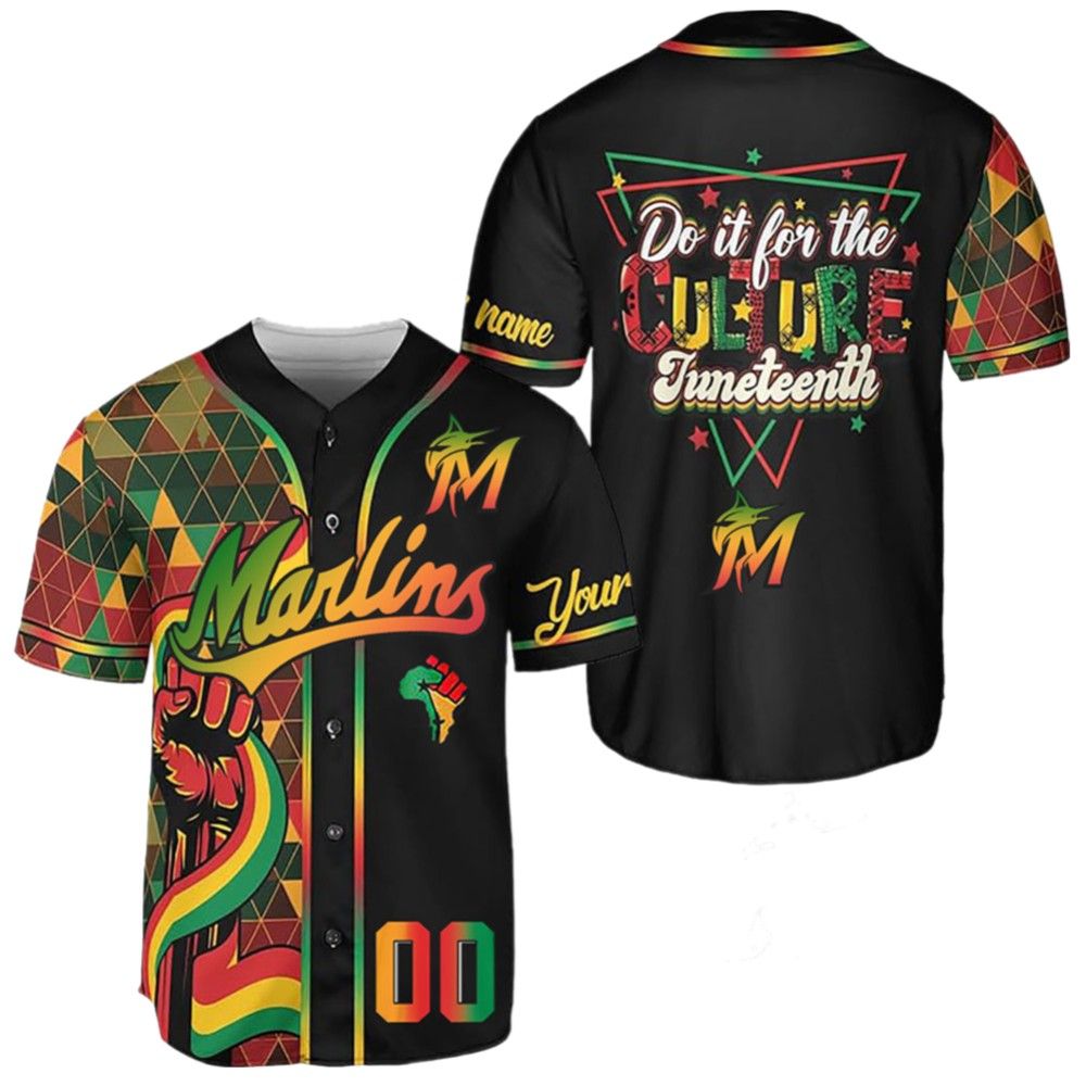2025 Marlins Juneteenth Day Jersey - Grishko.com