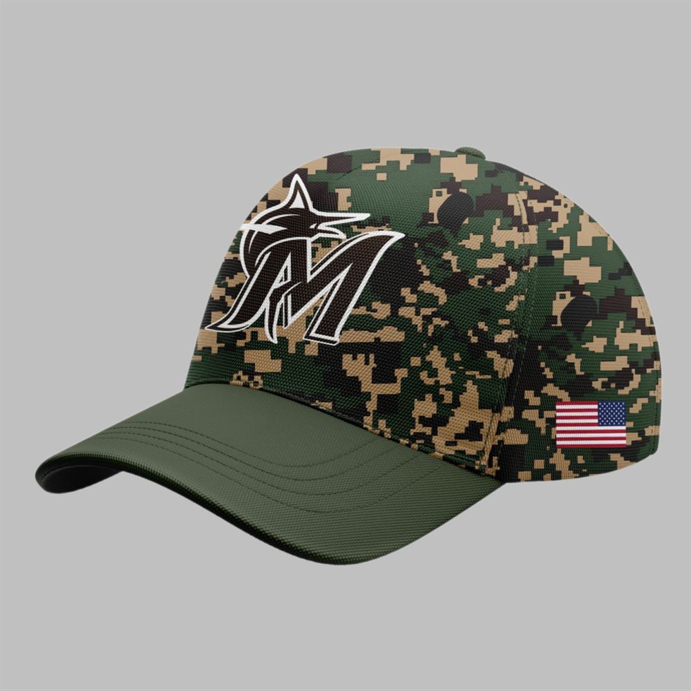 2025 Marlins Military Appreciation Baseball Jersey - Grishko.com