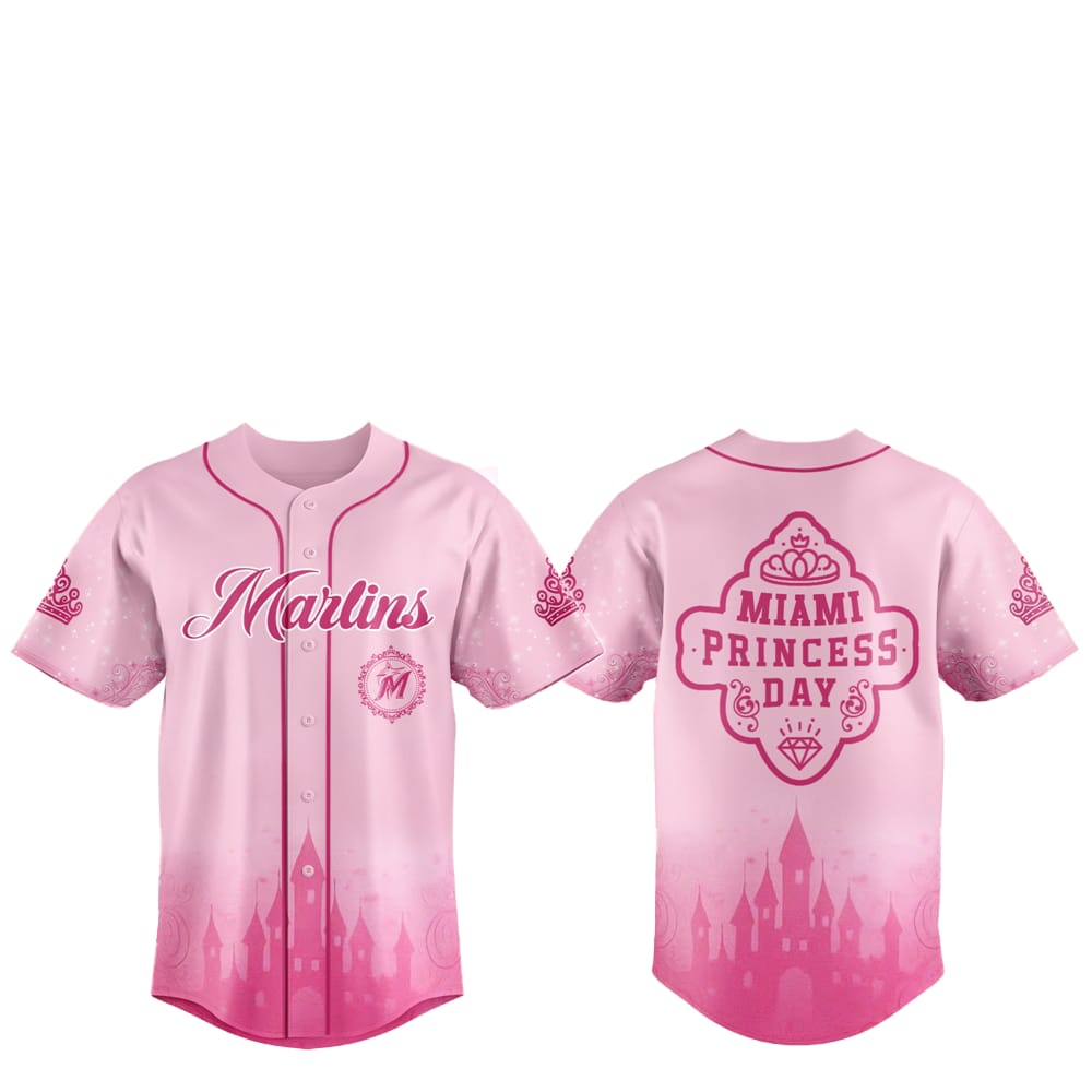 2025 Miami Marlins Princess Day Baseball Jersey - Grishko.com