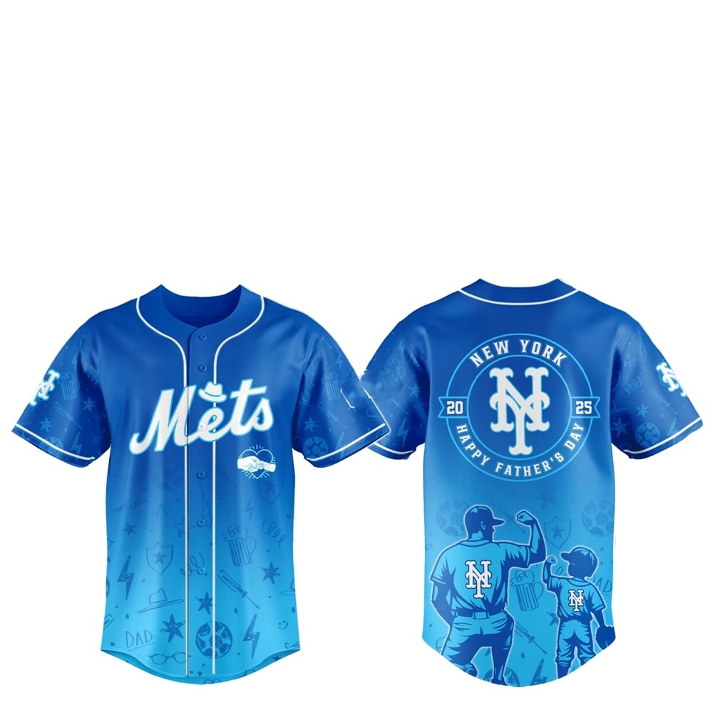 2025 NY Mets Happy Father Day Baseball Jersey Combo - Grishko.com