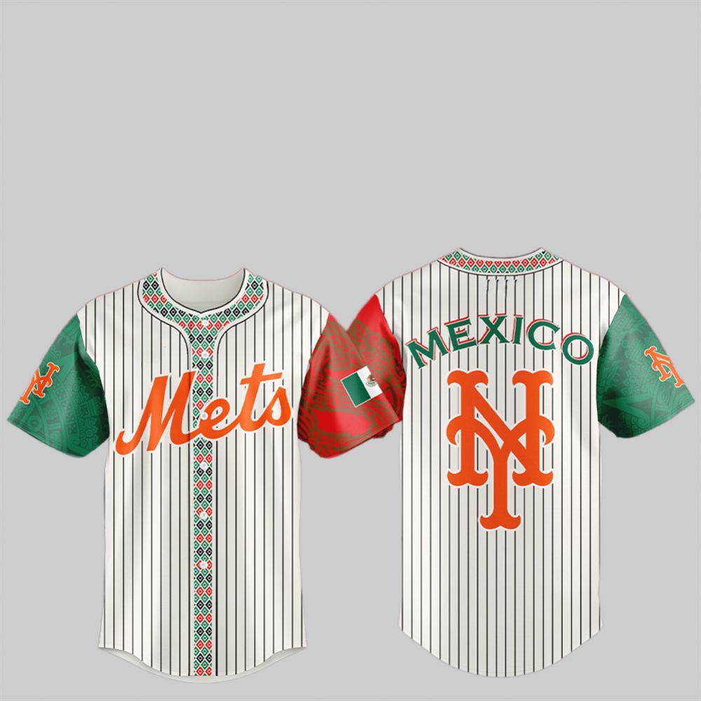 2025 NY Mets Mexican Heritage Night Jersey - Grishko.com