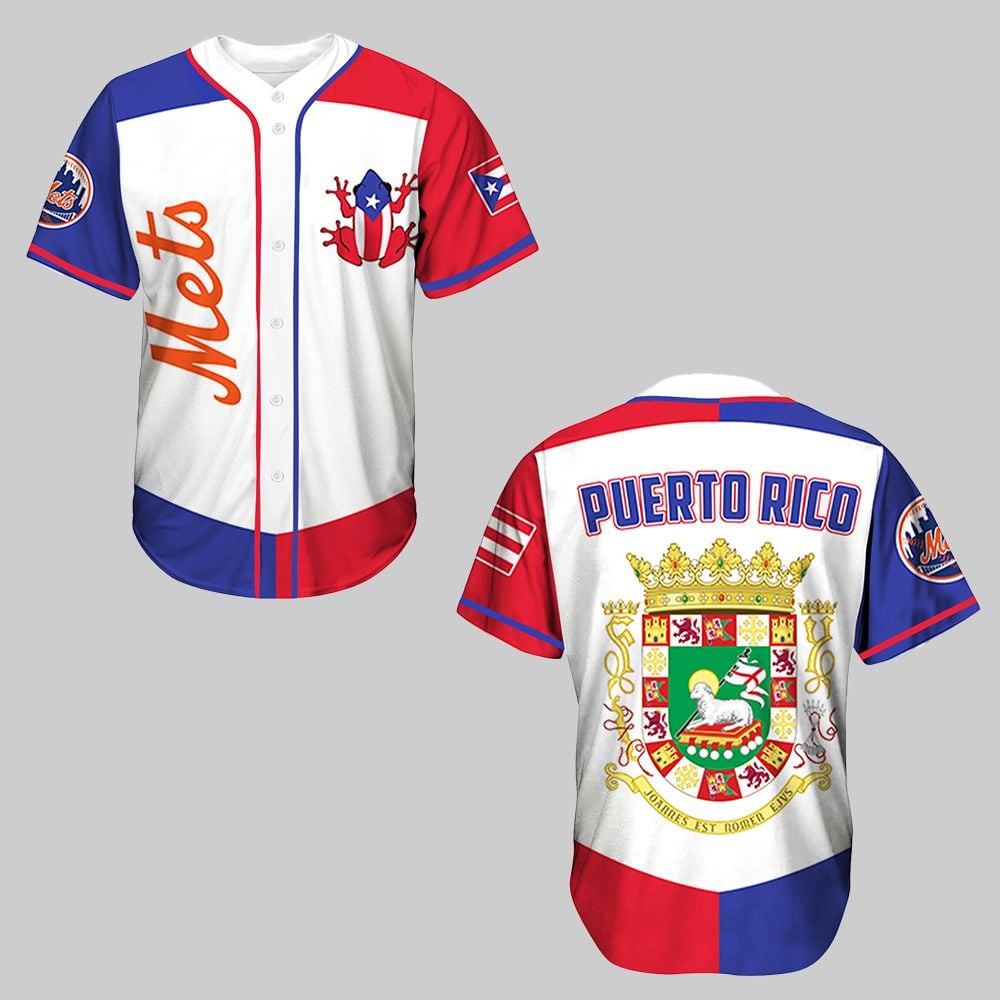 2025 NY Mets Puerto Rico Baseball Jersey - Grishko.com