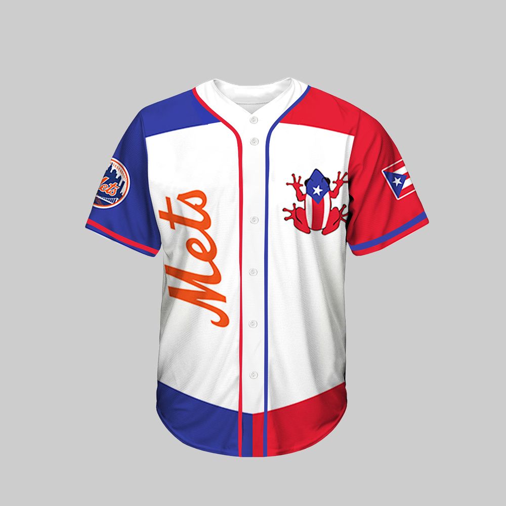 2025 NY Mets Puerto Rico Baseball Jersey - Grishko.com