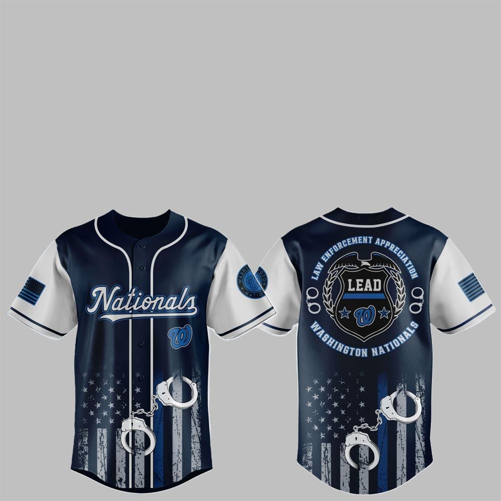 2025 Nationals x Law Enforcement Appreciation Day Jersey - Grishko.com