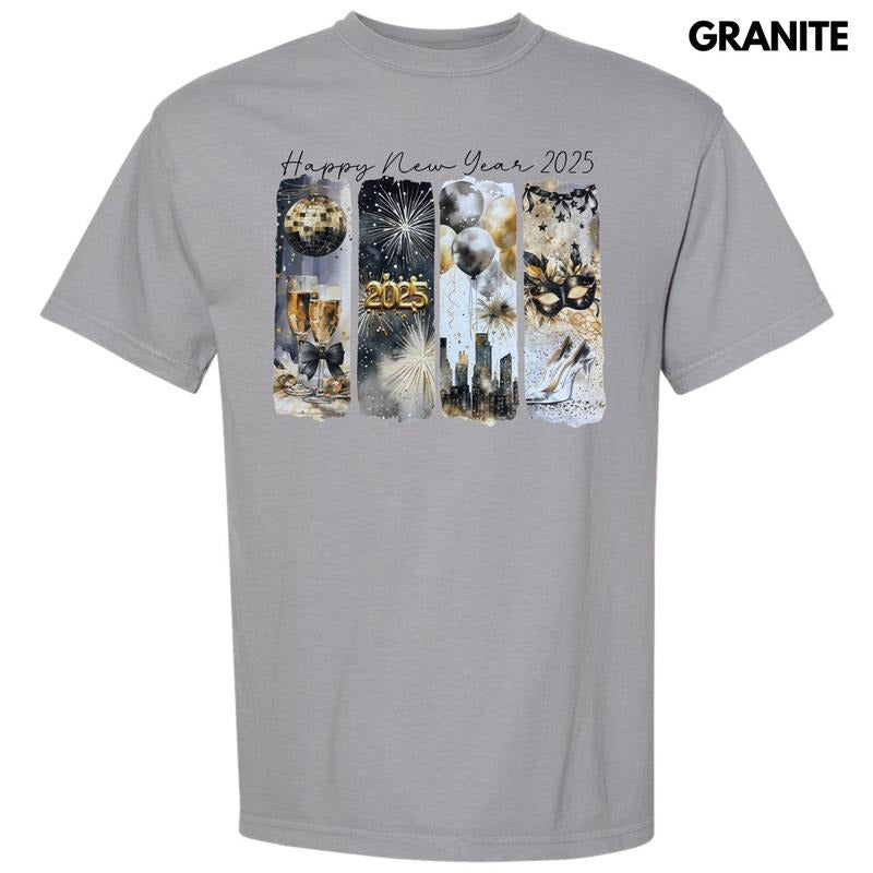 2025 New Year Scenes Comfort Colors T-Shirt Hoodie, Sweatshirt | CiraTrend.com