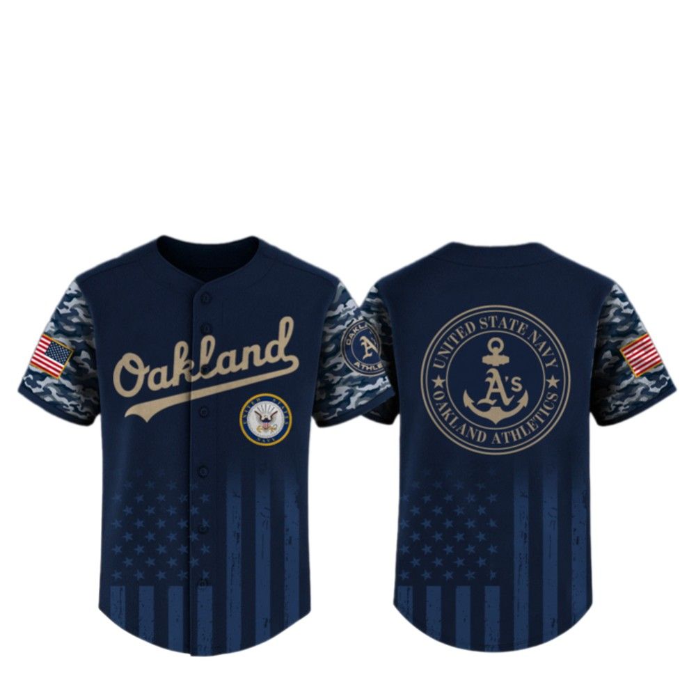 2025 Oakland US Navy Appreciation Night Jersey - Grishko.com