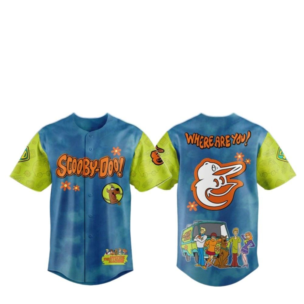 2025 Orioles Scooby-Doo Baseball Jersey - Grishko.com