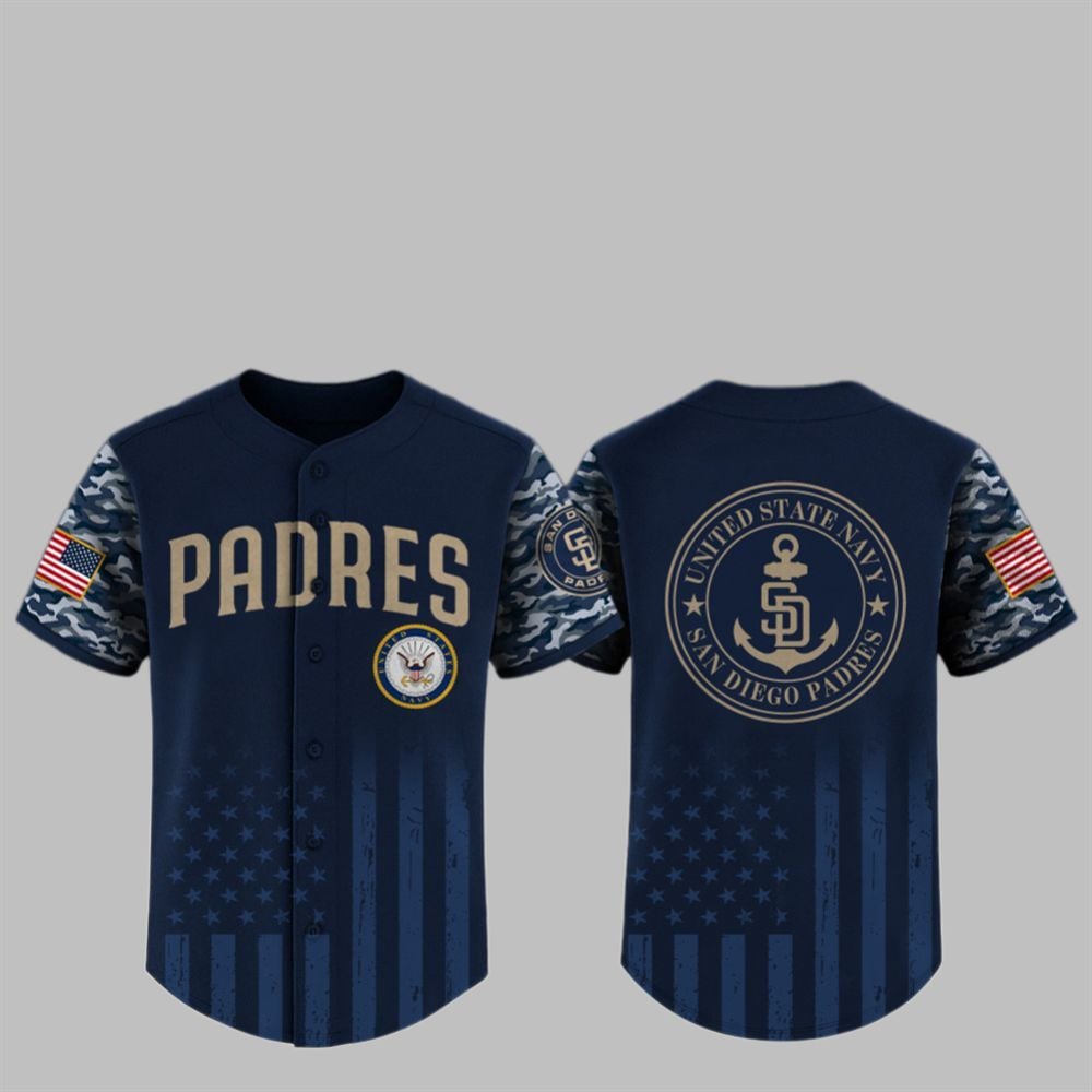 2025 Padres x US Navy Appreciation Night Jersey - Grishko.com