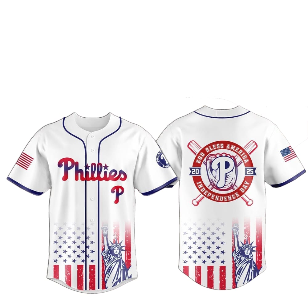 2025 Philadelphia Phillies 4th Of July Independence Day Jersey - Grishko.com