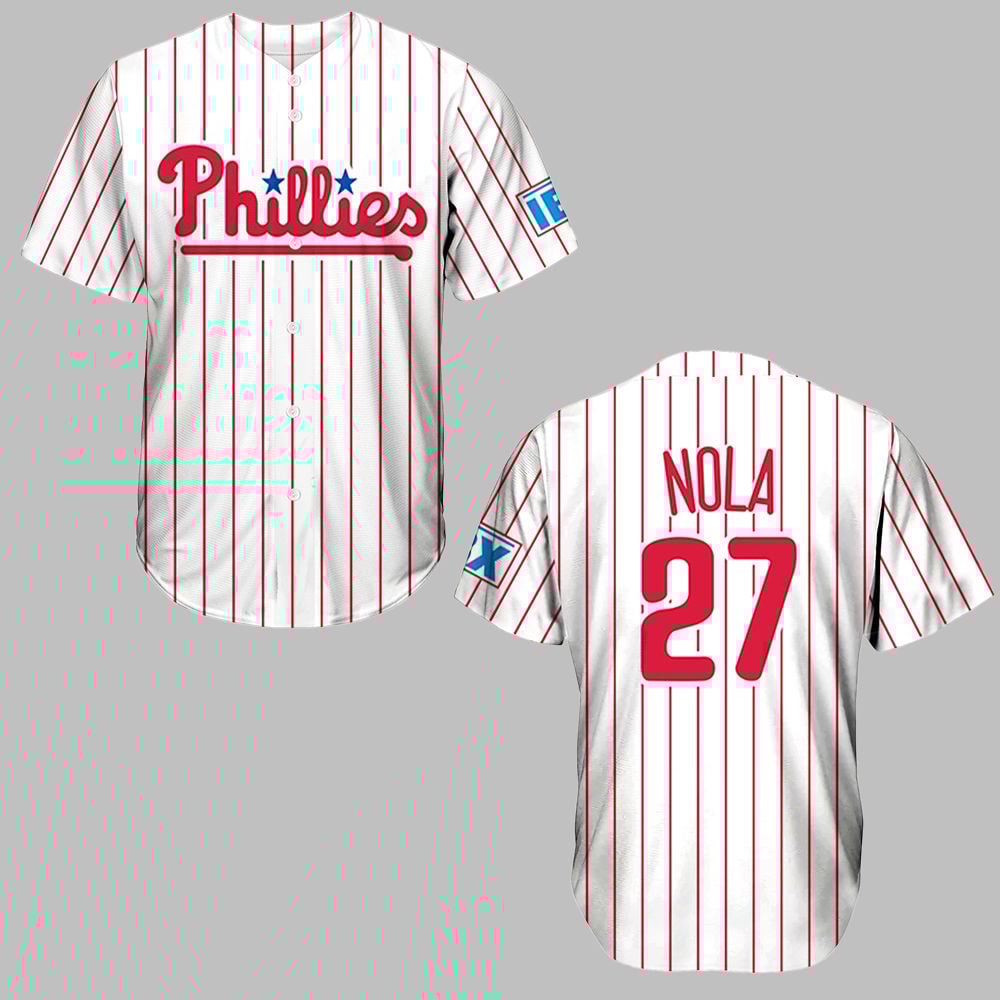 2025 Phillies Independence Aaron Nola Jersey Giveaway - Grishko.com