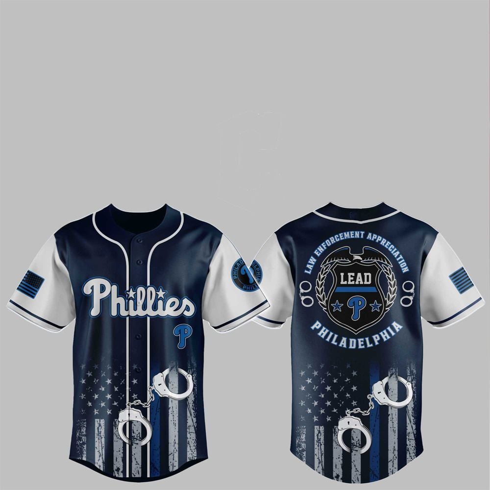 2025 Phillies Law Enforcement Appreciation Day Jersey - Grishko.com