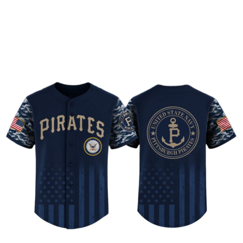 2025 Pirates United State Navy Military Appreciation Night Jersey - Grishko.com