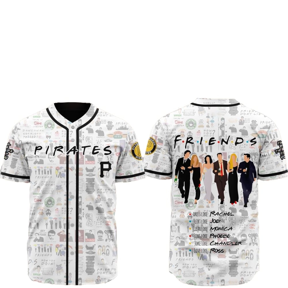 2025 Pittsburgh Pirates Friends Baseball Jersey - Grishko.com