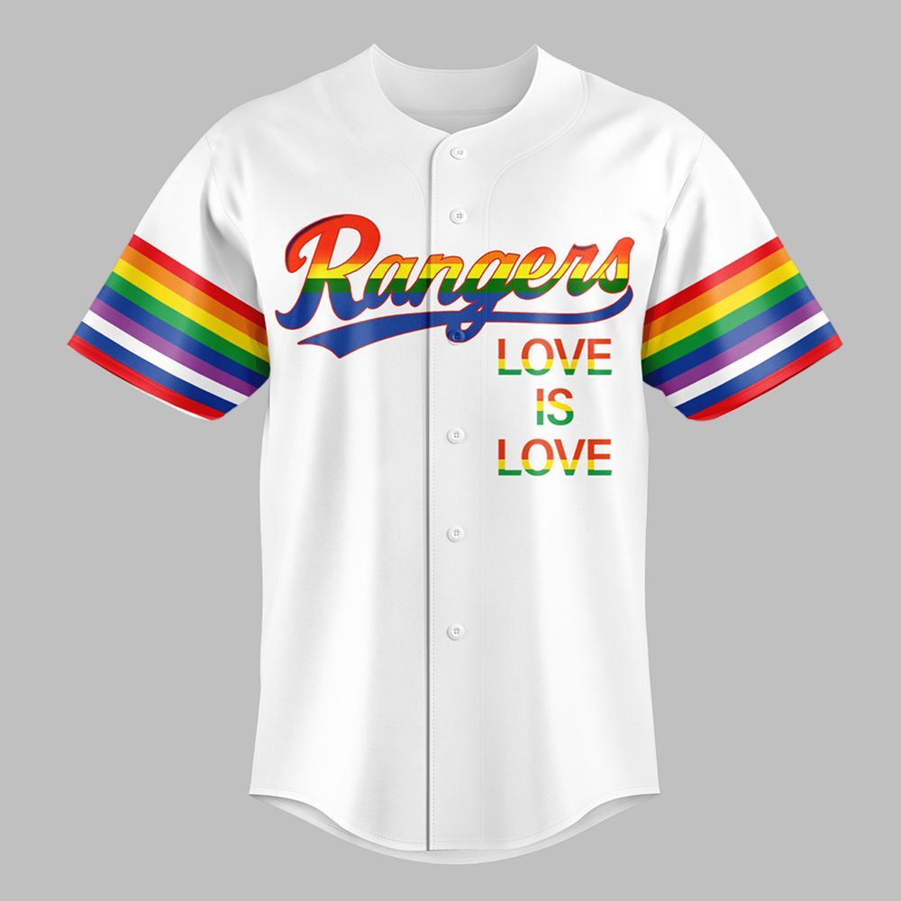 2025 Rangers Love Is Love Pride Night Jersey - Grishko.com