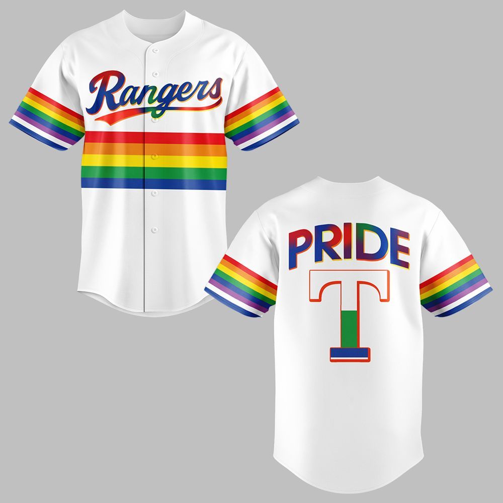 2025 Rangers Pride Night Baseball Jersey - Grishko.com