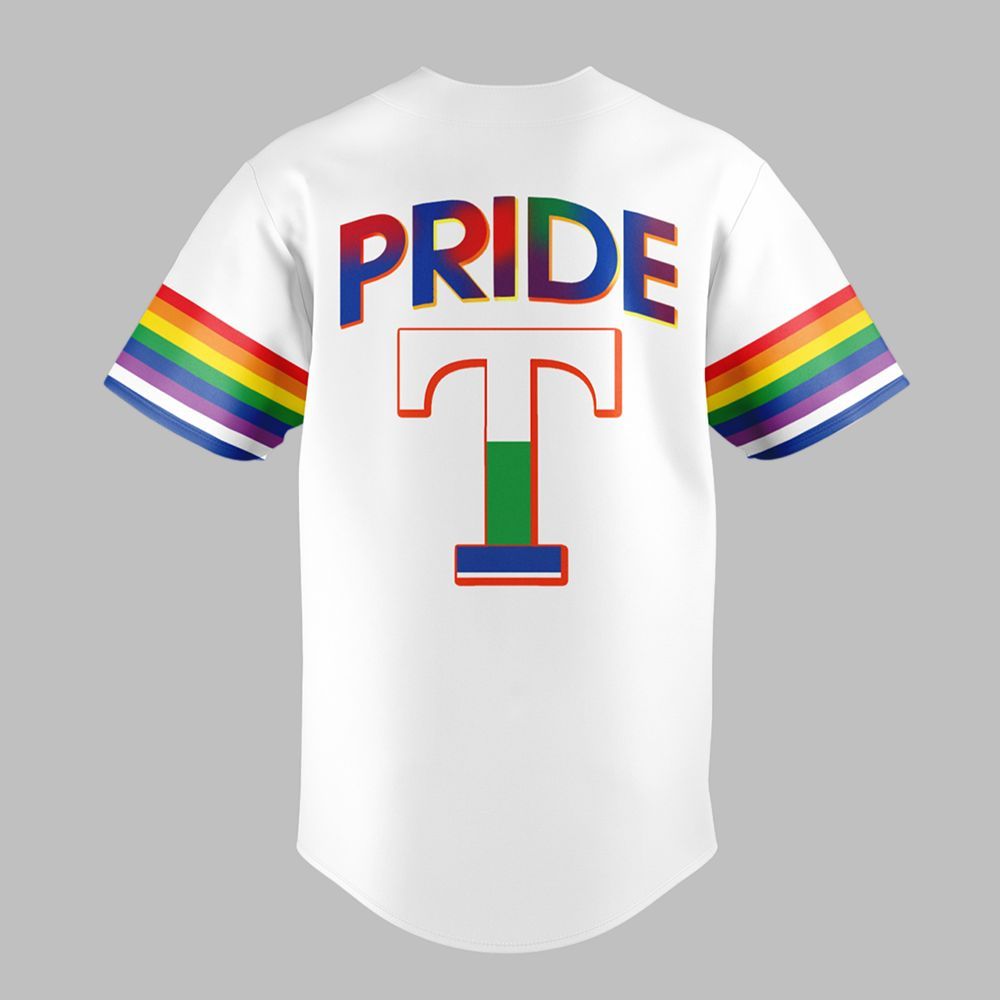 2025 Rangers Pride Night Baseball Jersey - Grishko.com