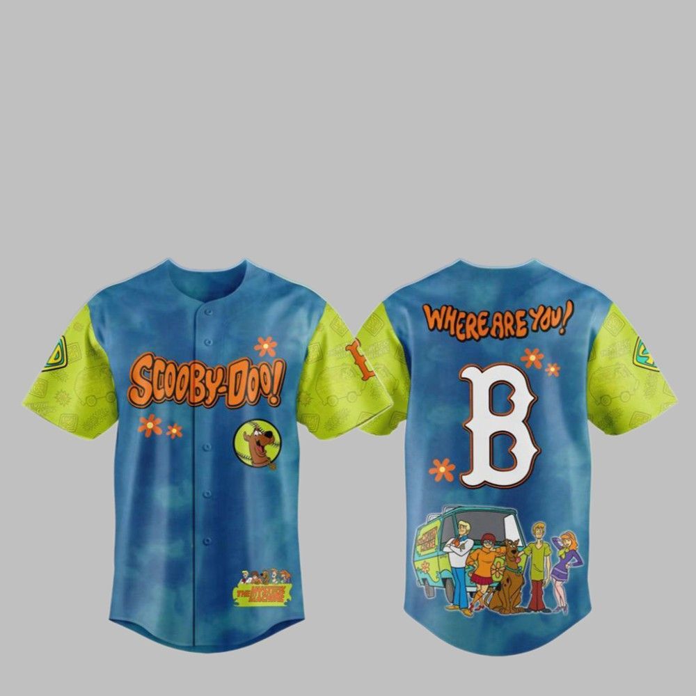 2025 Red Sox Scooby-Doo Baseball Jersey - Grishko.com