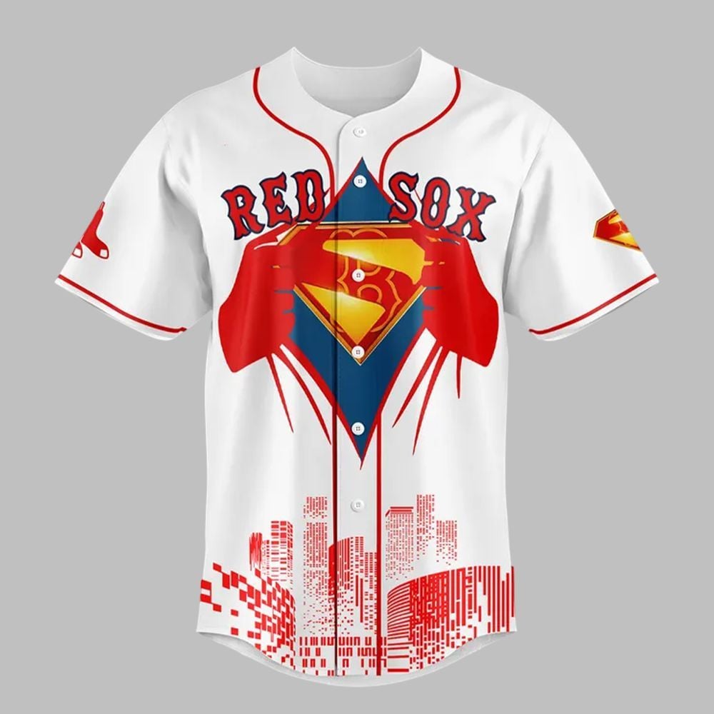 2025 Red Sox Superman Night Jersey - Grishko.com
