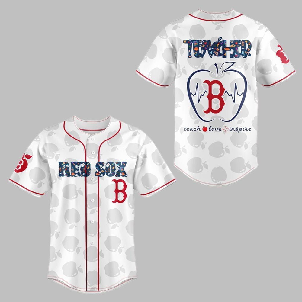 2025 Red Sox TEACHER NIGHT Baseball Jersey Combo - Grishko.com