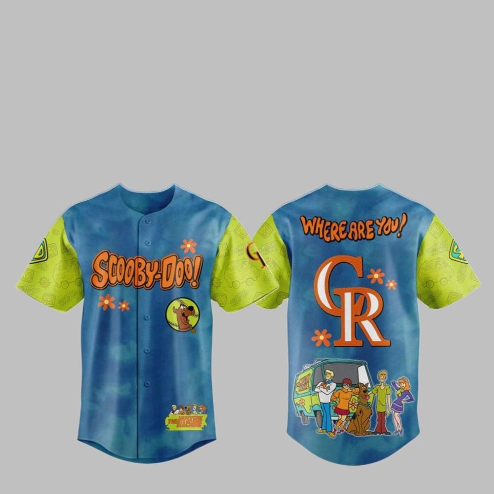 2025 Rockies Scooby-Doo Baseball Jersey - Grishko.com