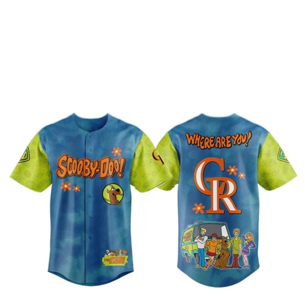 2025 Rockies Scooby-Doo Baseball Jersey - Grishko.com