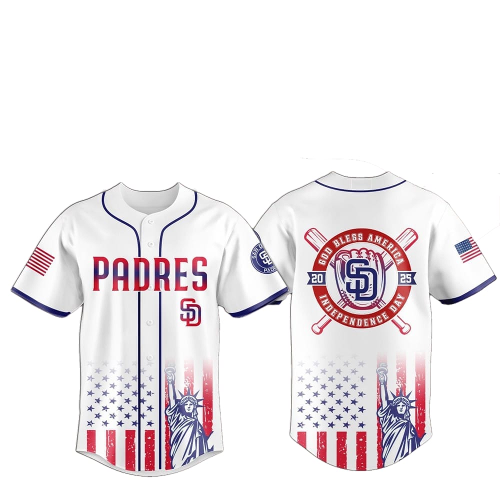 2025 SD Padres 4th Of July Independence Day Jersey - Grishko.com