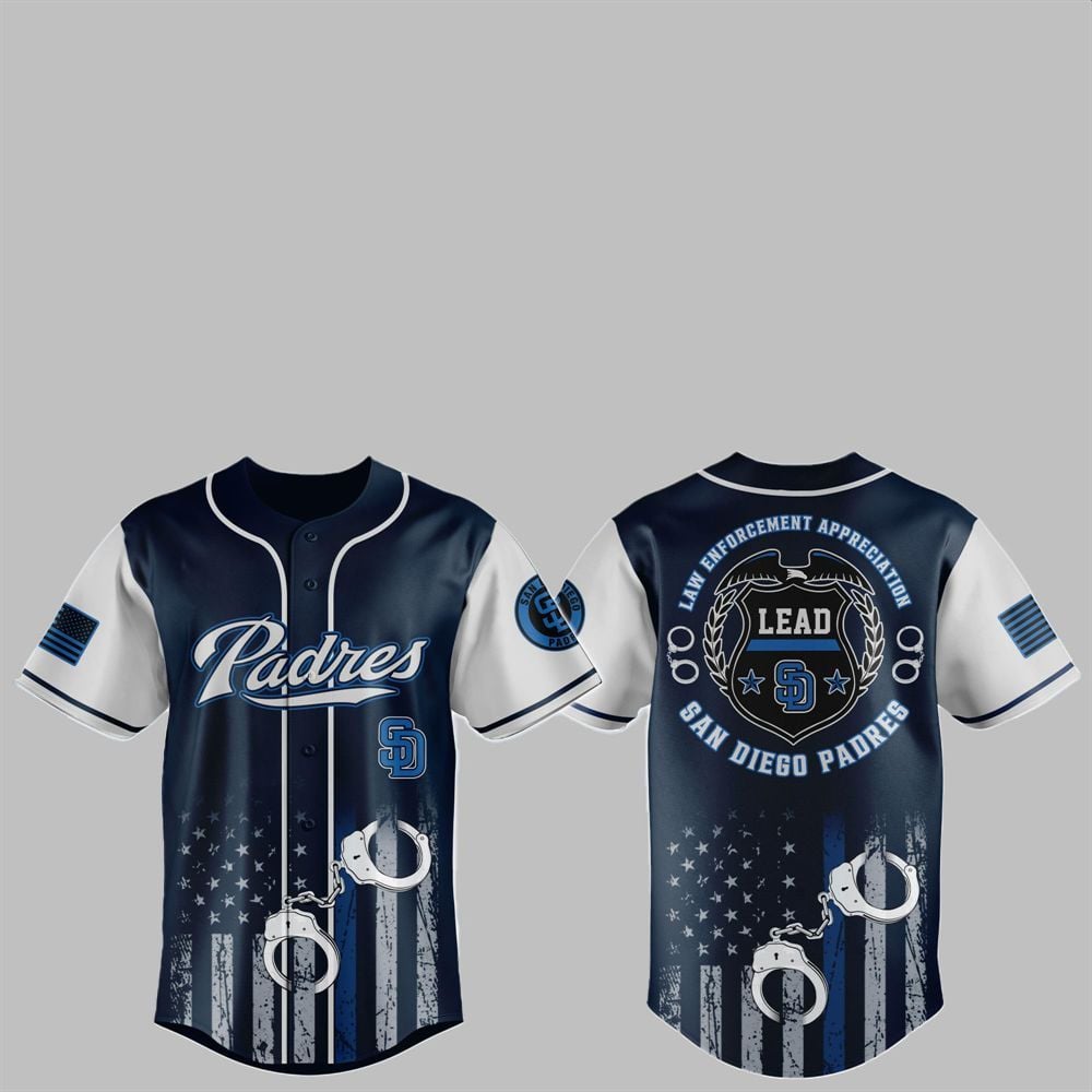 2025 SD Padres Law Enforcement Appreciation Day Jersey - Grishko.com