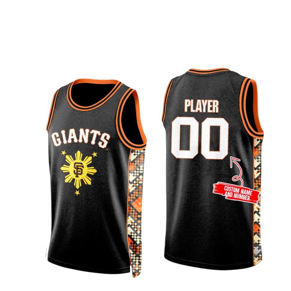 2025 SF Giants Filipino Heritage Night Basketball Jersey - Grishko.com