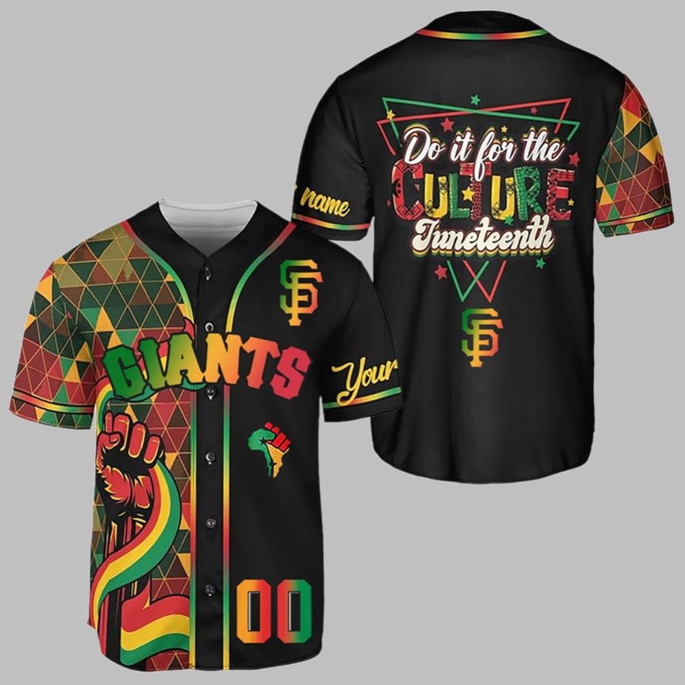 2025 SF Giants Juneteenth Day Jersey - Grishko.com