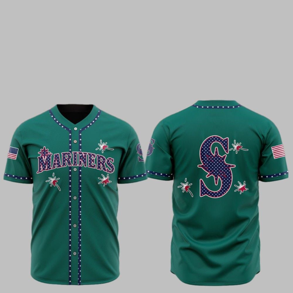 2025 Seattle Mariners Happy Independence Day Baseball Jersey - Grishko.com
