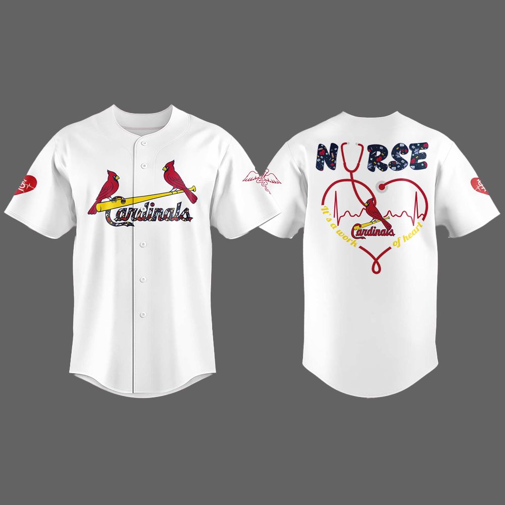 2025 St.Louis Cardinals Nurses Night Baseball Jersey - Grishko.com