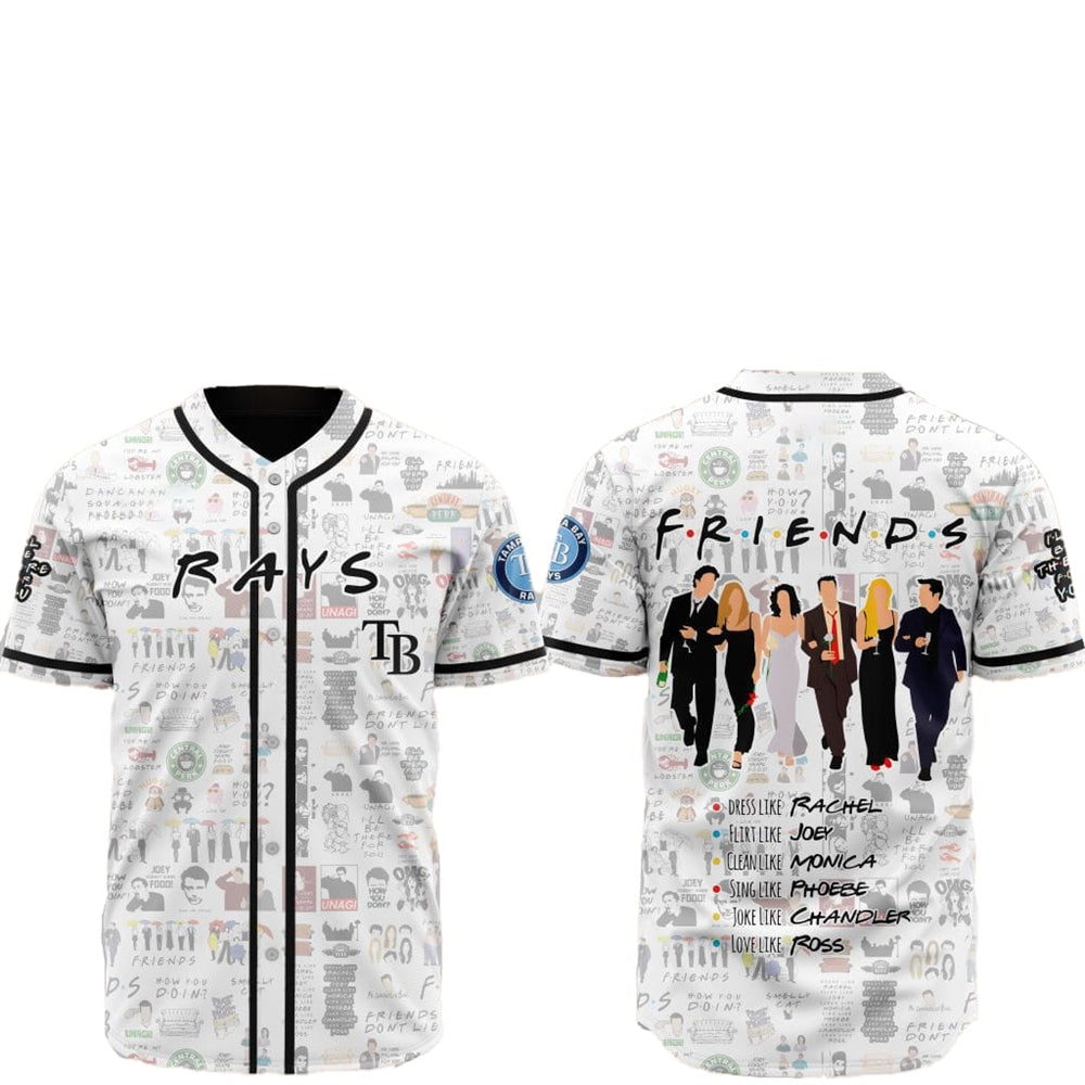 2025 Tampa Bay Rays Friends Baseball Jersey - Grishko.com
