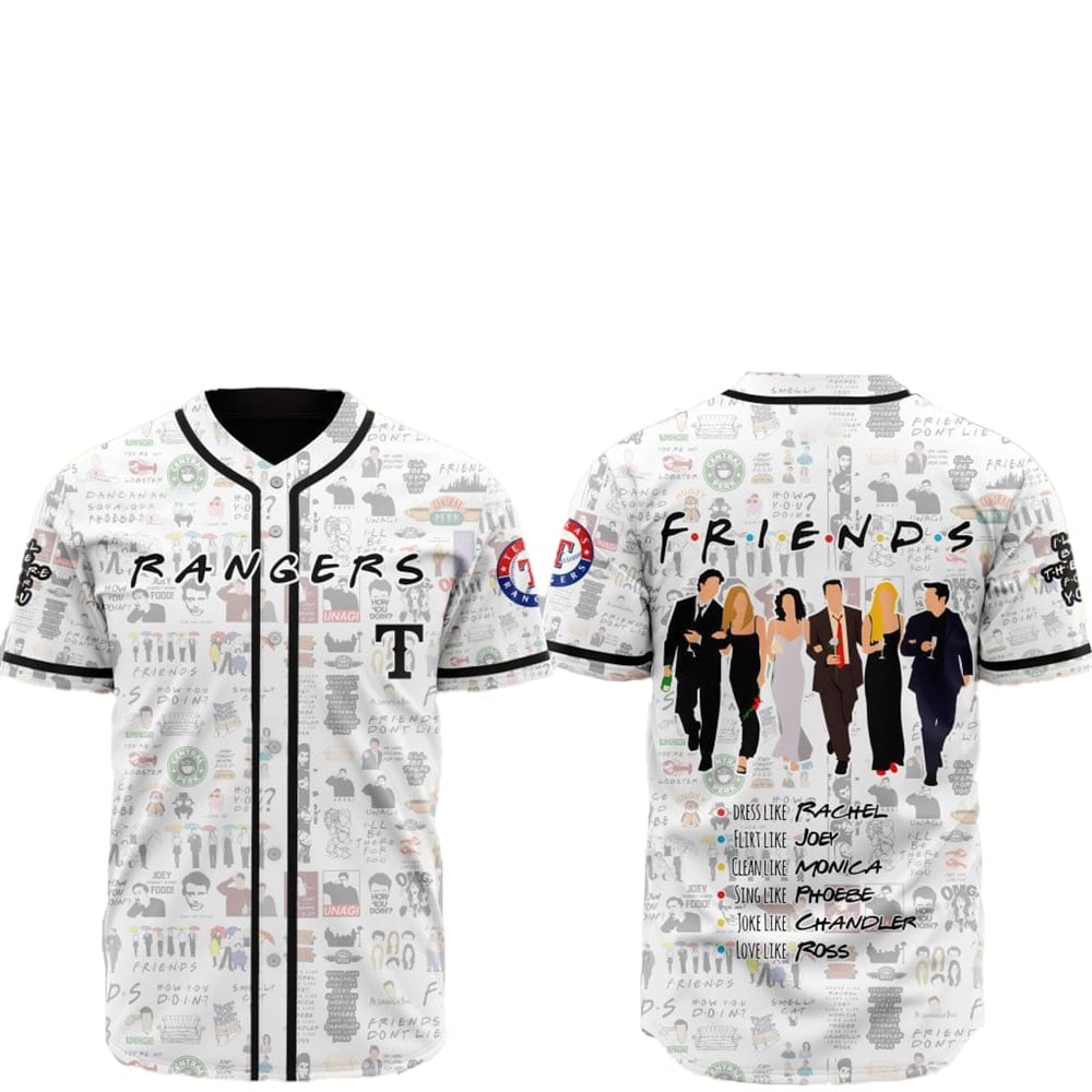 2025 Texas Rangers Friends Baseball Jersey - Grishko.com
