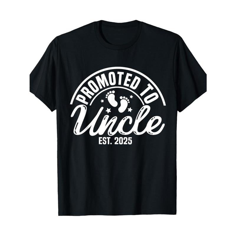 2025 The New Model Is Promoted To Uncle Text Printed Round Neck Short-sleeved T-shirt, Multi-size Adaptation, Four...