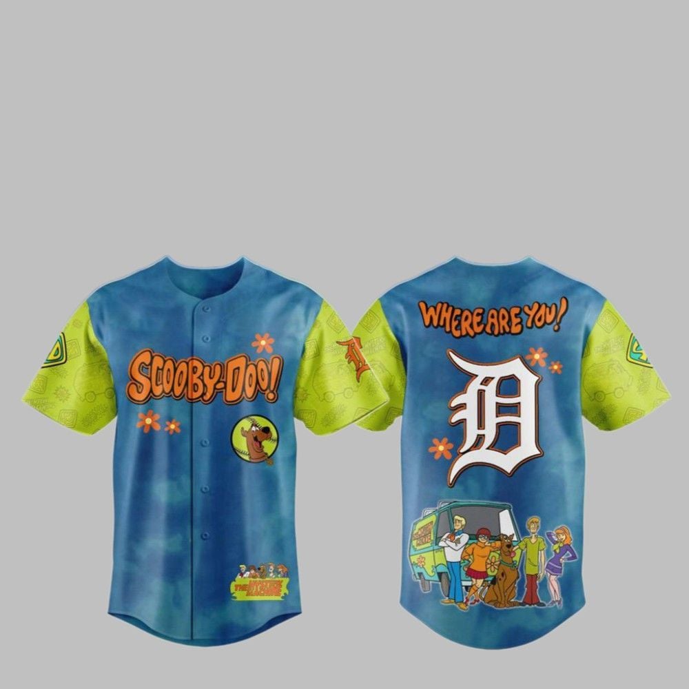 2025 Tigers Scooby-Doo Baseball Jersey - Grishko.com